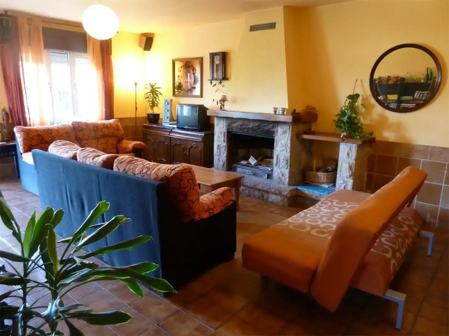 Living room of Houses for rent in Marín  with Private garden, Parquet flooring and Furnished