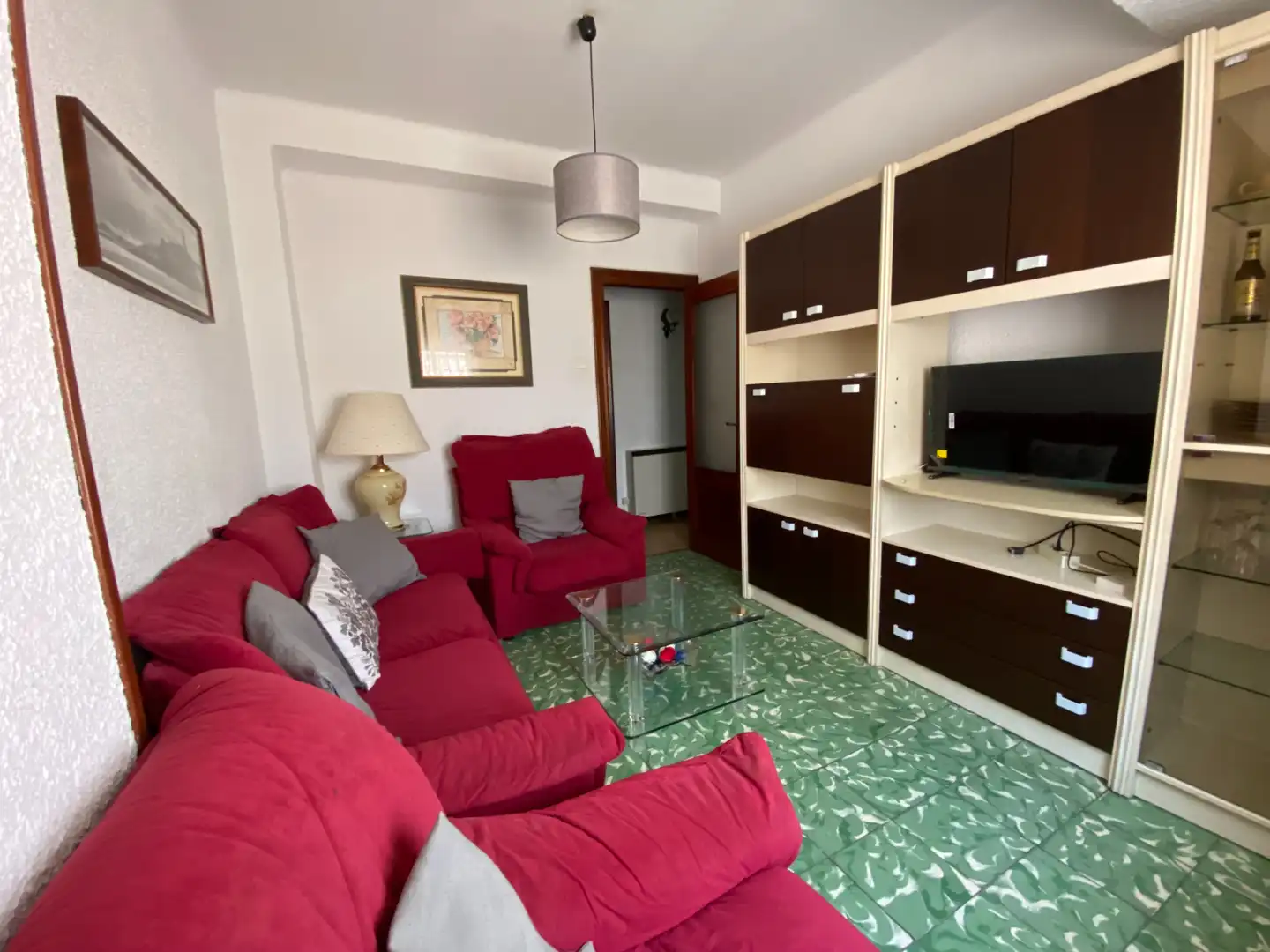Living room of Flat for rent in Zaragoza  with Heating, Furnished and Oven