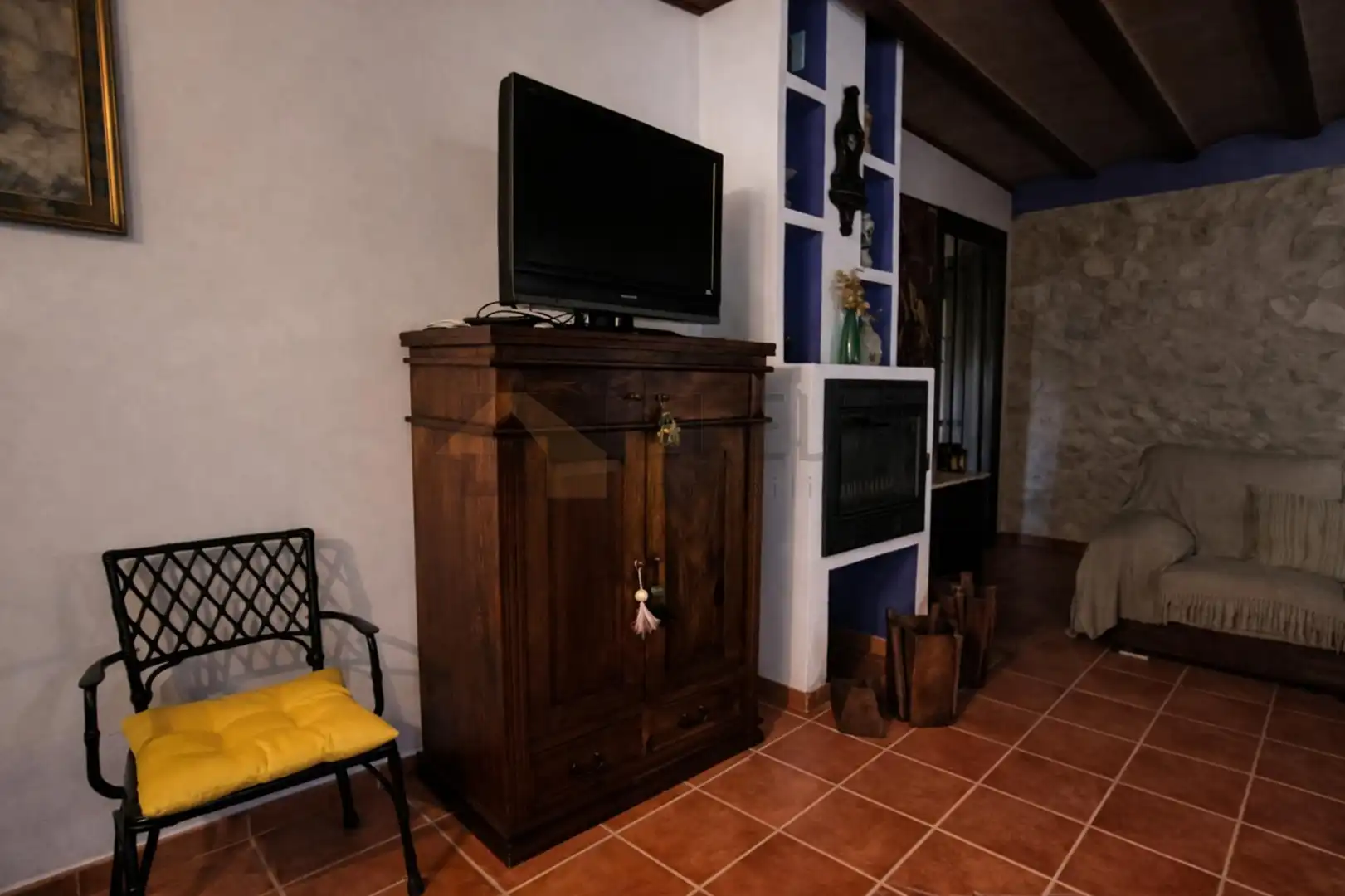 Living room of Flat for sale in Minaya  with Heating, Terrace and Furnished
