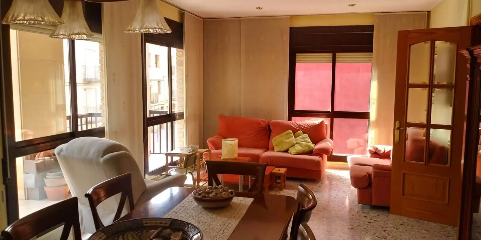 Wohnzimmer von Wohnung zum Verkauf in Vinaixa mit Klimaanlage und Möbliert