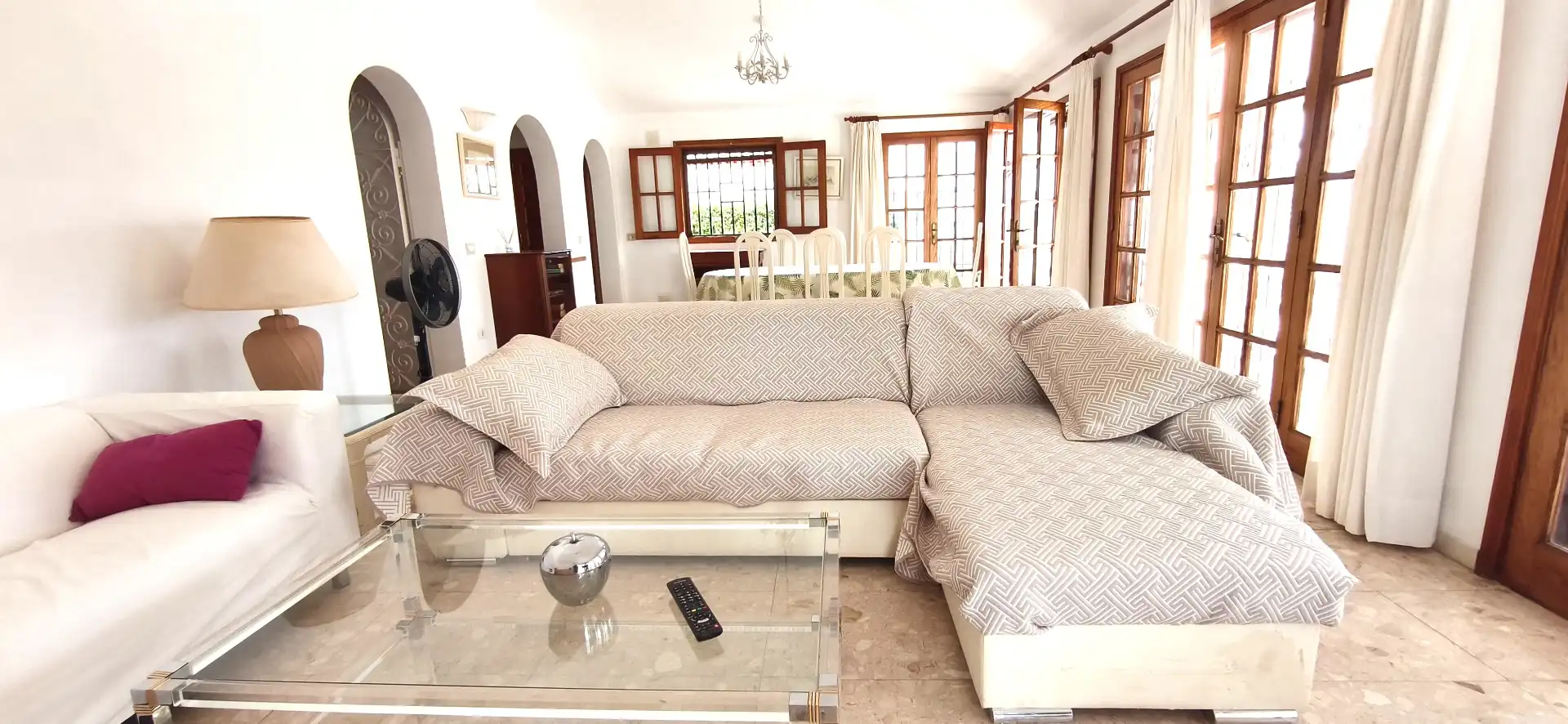 Wohnzimmer von Haus oder Chalet zur Miete in San Miguel de Abona mit Privatgarten, Terrasse und Schwimmbad