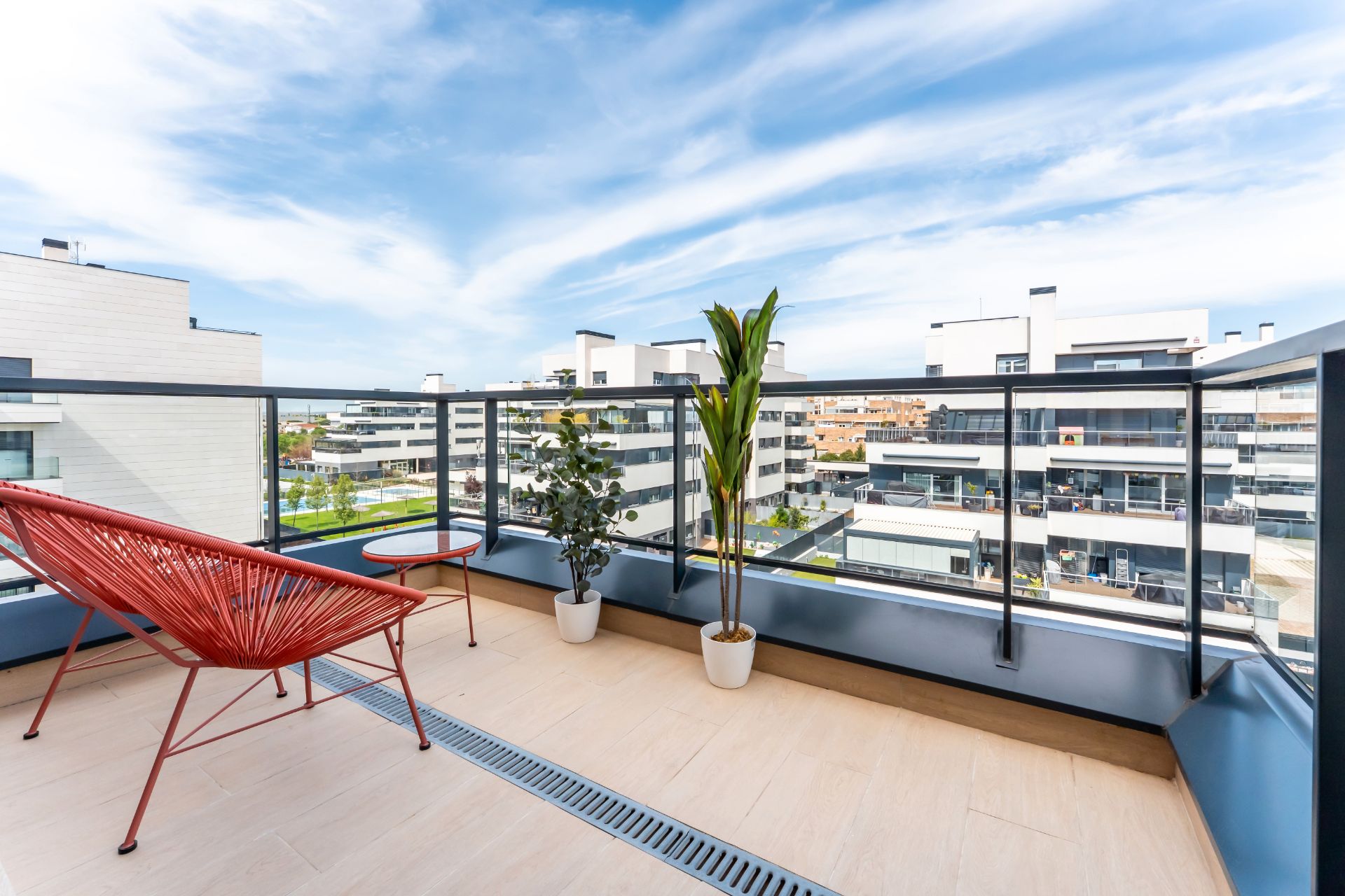 Terrasse von Wohnung zur Miete in Alcalá de Henares mit Klimaanlage, Heizung und Terrasse