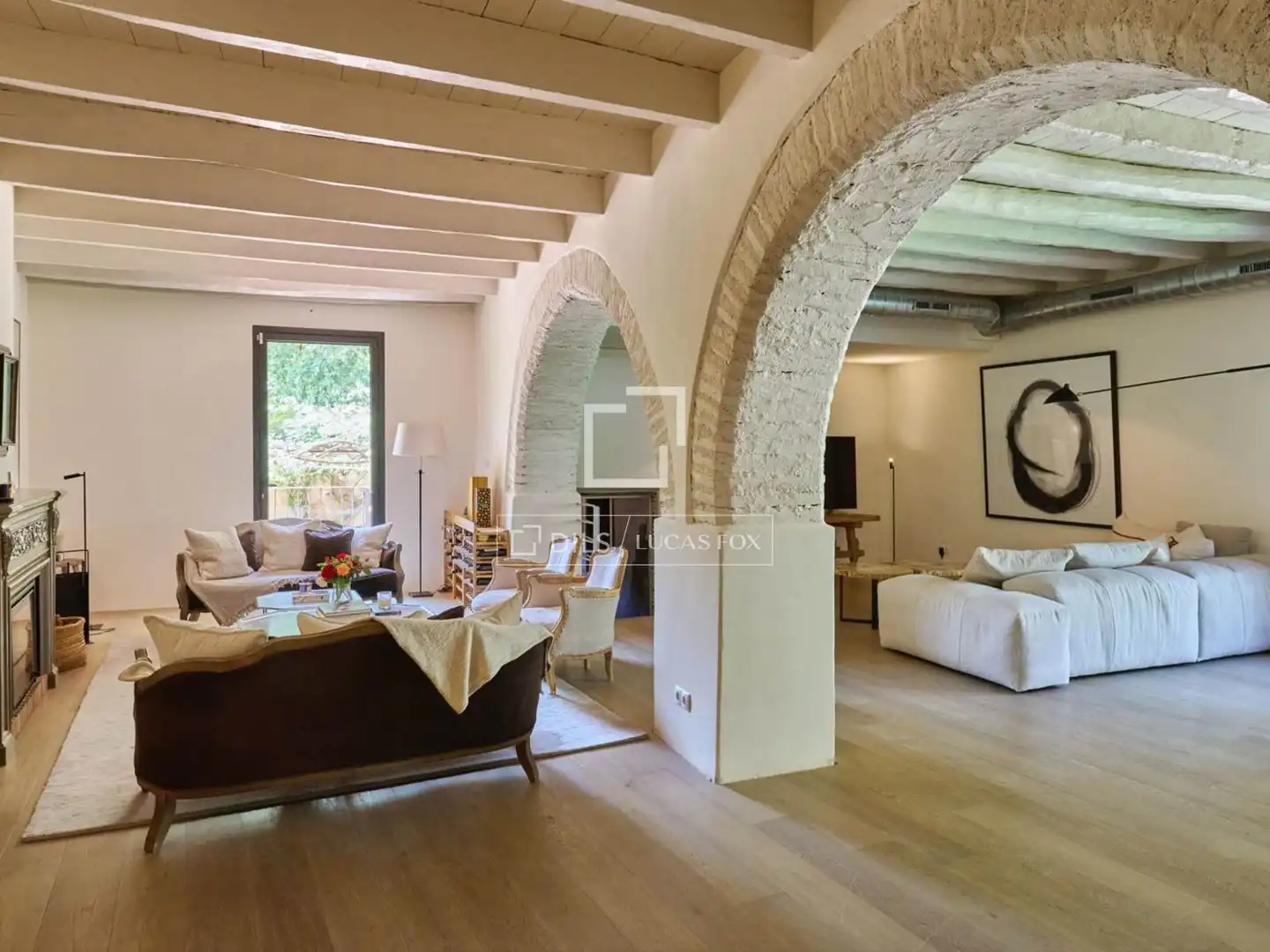 Sala d'estar de Casa o xalet en venda en Alella amb Aire condicionat, Calefacció i Jardí privat