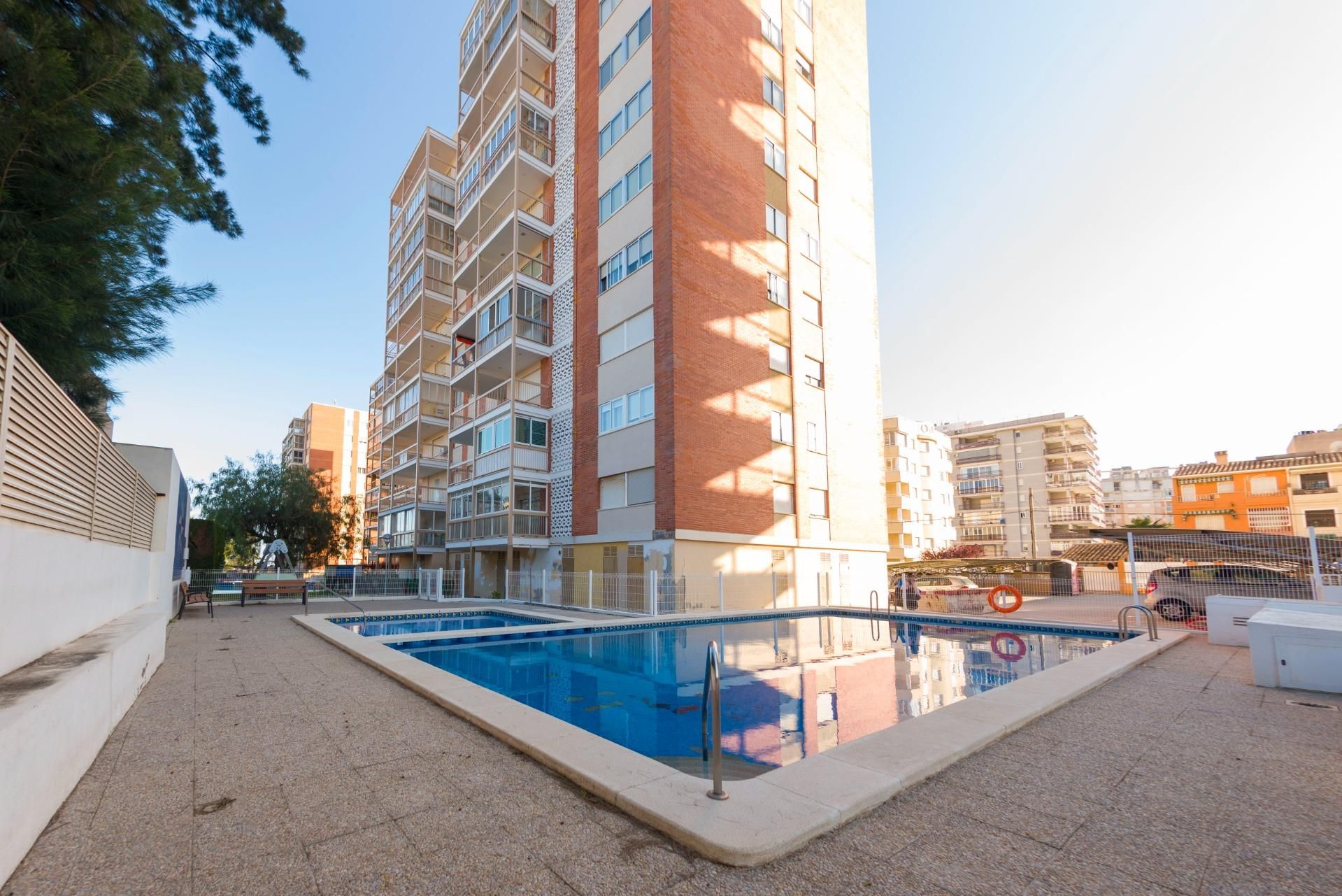 Swimming pool of Apartment for sale in Benicasim / Benicàssim  with Private garden, Terrace and Storage room