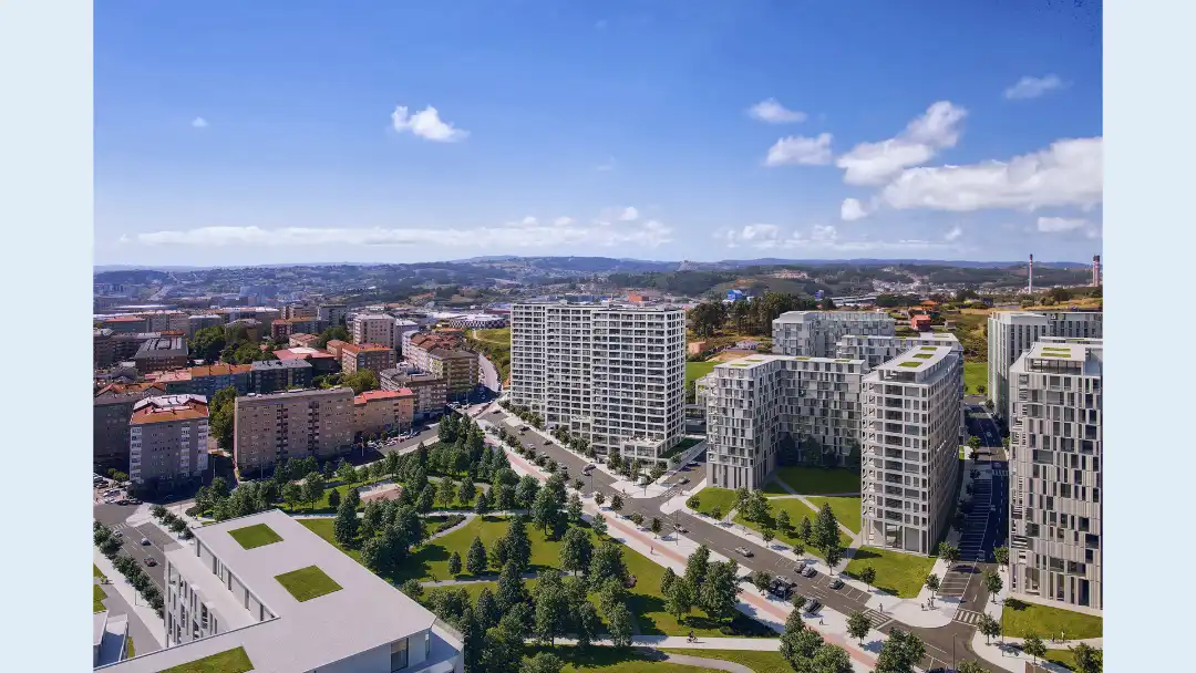 Vista exterior de Pis en venda en A Coruña Capital  amb Calefacció, Terrassa i Traster