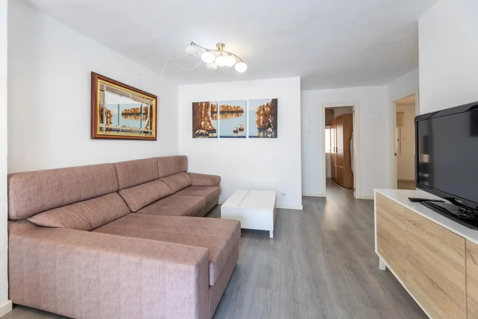 Sala de estar de Piso en venta en  Palma de Mallorca con Terraza, Trastero y Balcón