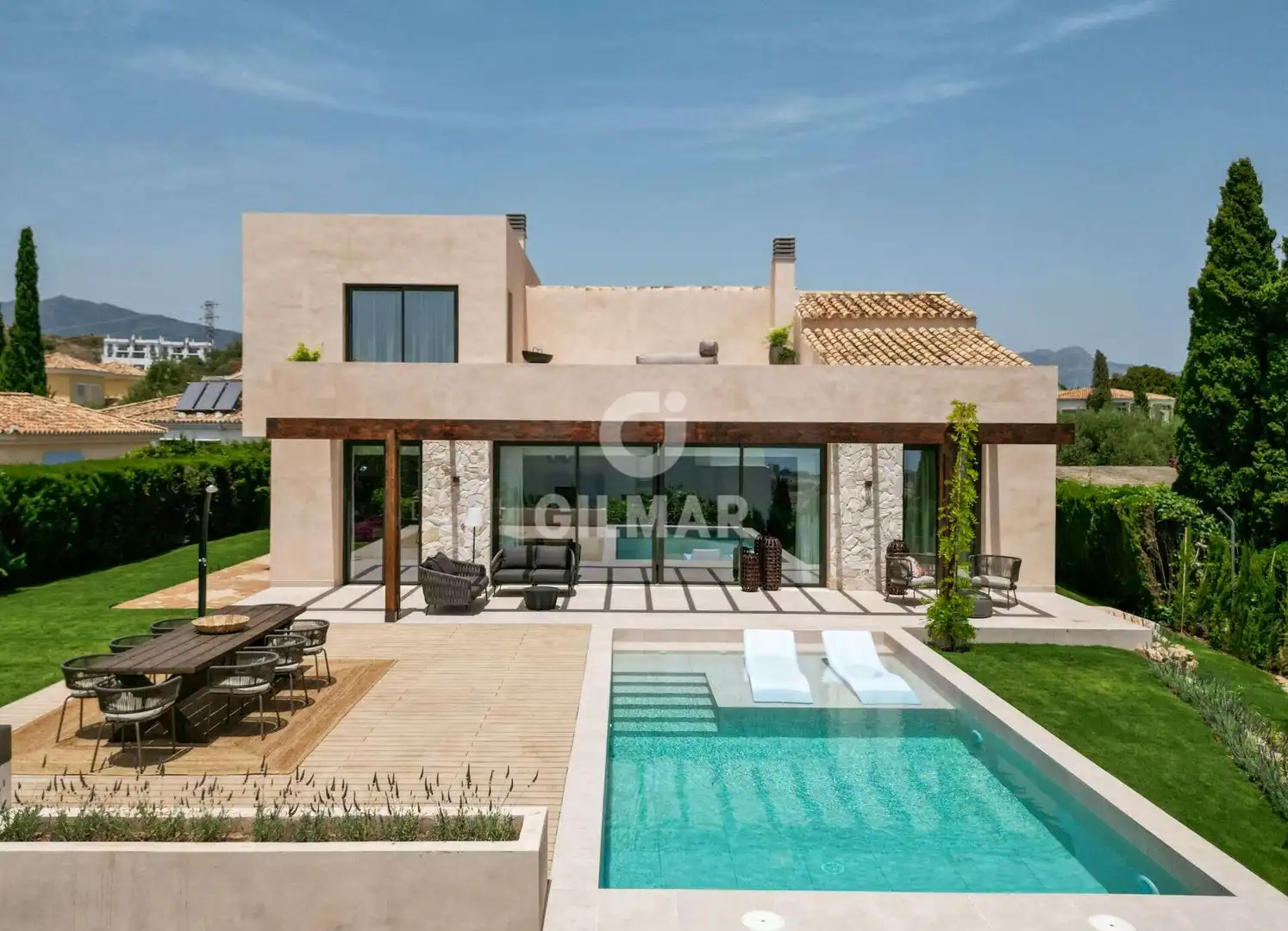 Exterior view of Houses for sale in Benahavís  with Heating, Private garden and Swimming Pool