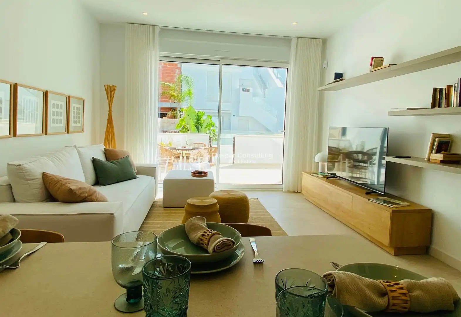 Sala d'estar de Apartament en venda en Pilar de la Horadada amb Aire condicionat, Calefacció i Terrassa