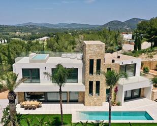 Exterior view of House or chalet for sale in Santa Eulària des Riu  with Air Conditioner, Heating and Private garden