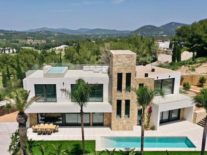 Vista exterior de Casa o xalet en venda en Santa Eulària des Riu amb Aire condicionat, Calefacció i Jardí privat