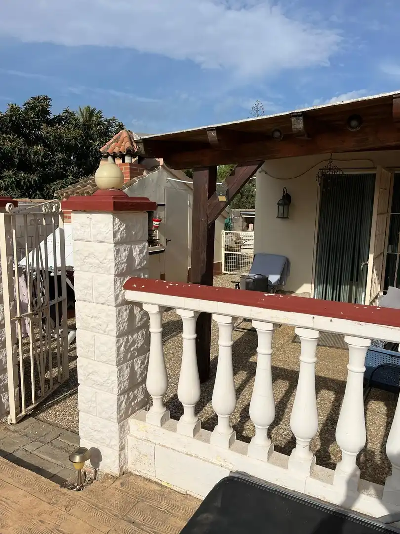 Terrasse von Country house zum Verkauf in Chiclana de la Frontera mit Privatgarten, Abstellraum und Schwimmbad