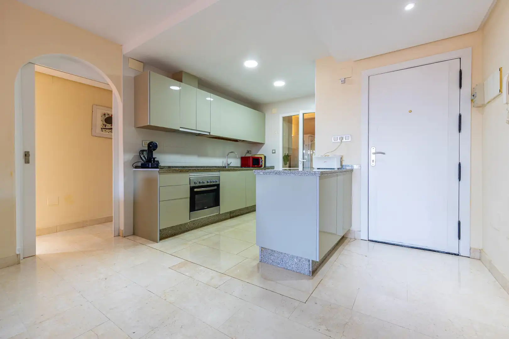 Cocina de Planta baja en venta en Mijas con Aire acondicionado, Jardín privado y Terraza