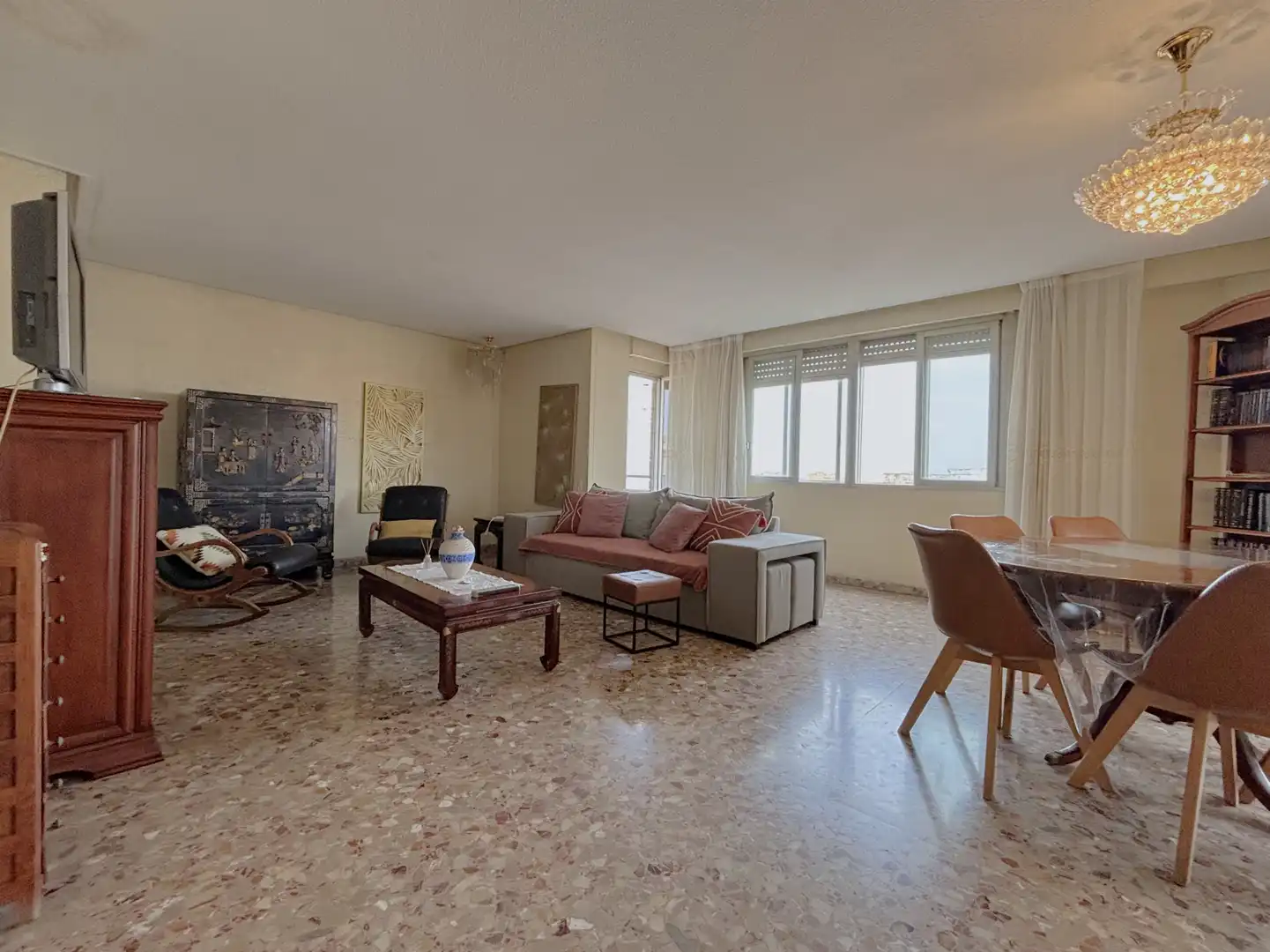 Living room of Flat for sale in Castellón de la Plana / Castelló de la Plana  with Air Conditioner, Heating and Terrace