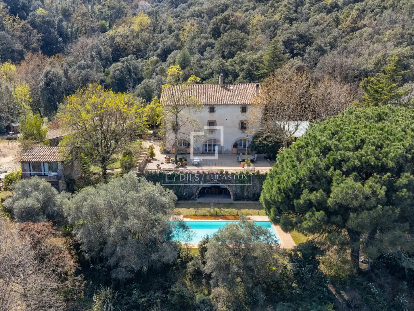Exterior view of Country homes for sale in Anglès  with Air Conditioner, Private garden and Terrace