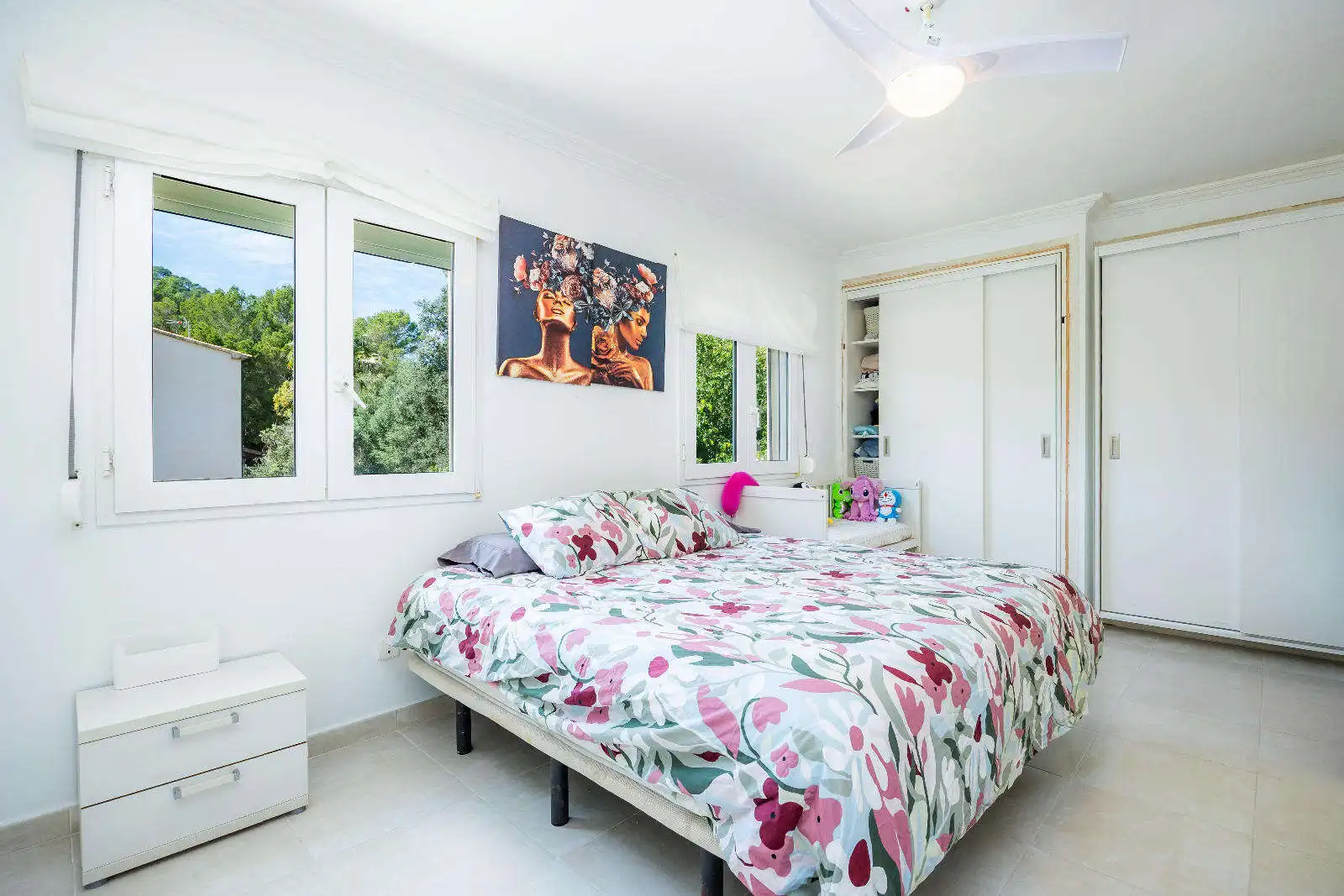 Schlafzimmer von Einfamilien-Reihenhaus zum Verkauf in Capdepera mit Klimaanlage, Terrasse und Möbliert
