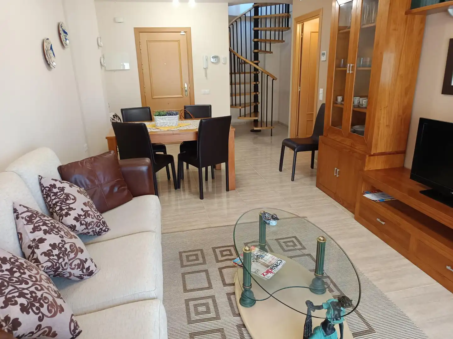 Living room of Duplexes for sale in L'Ampolla  with Air Conditioner, Terrace and Furnished