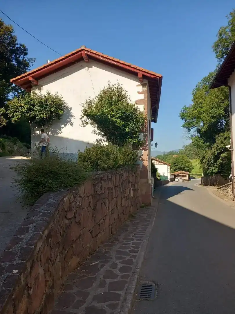 Vista exterior de Casa o chalet en venta en Zugarramurdi con Jardín privado, Parquet y Amueblado