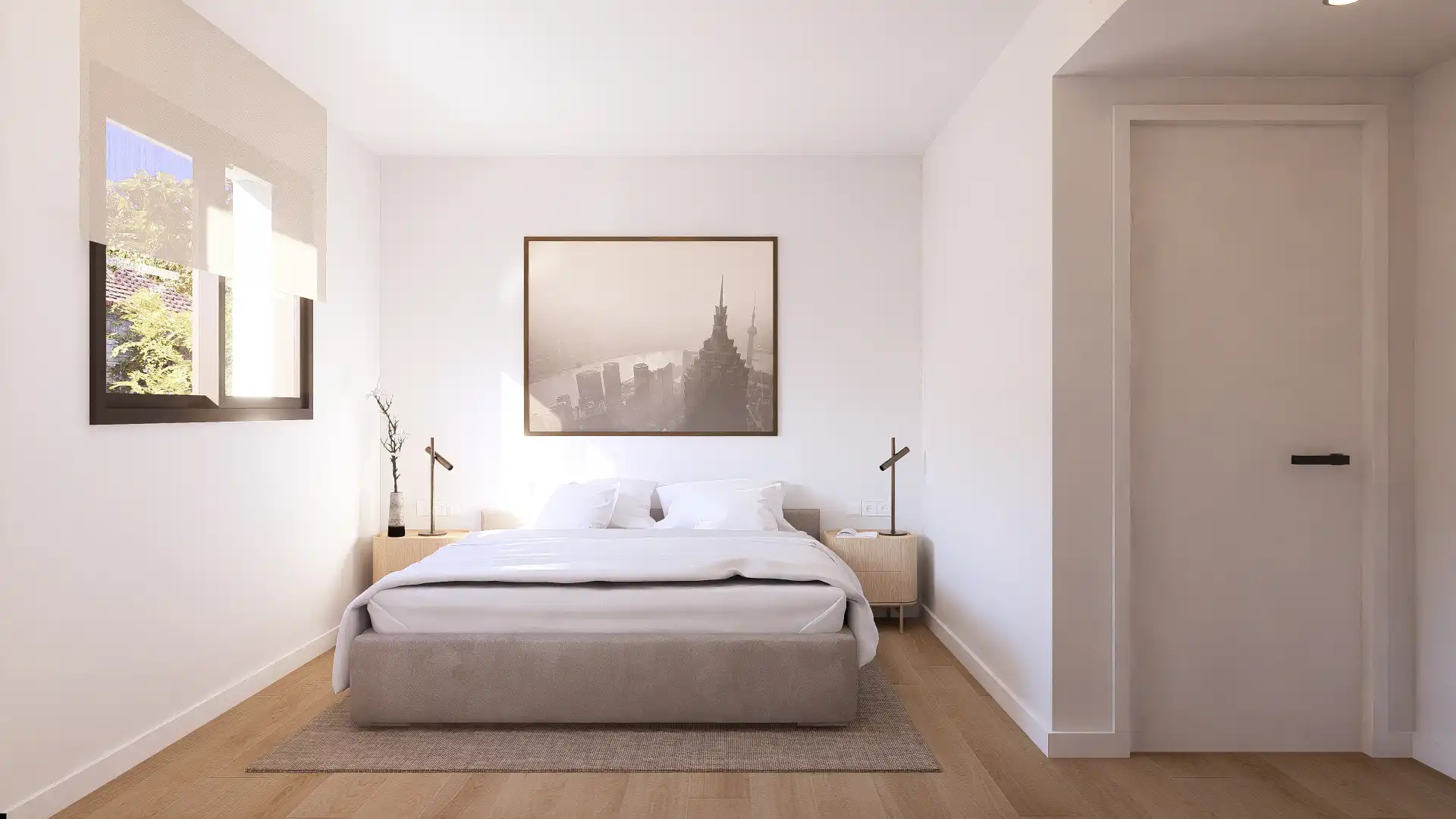 Schlafzimmer von Erdgeschoss zum Verkauf in La Garriga mit Klimaanlage, Heizung und Parkett