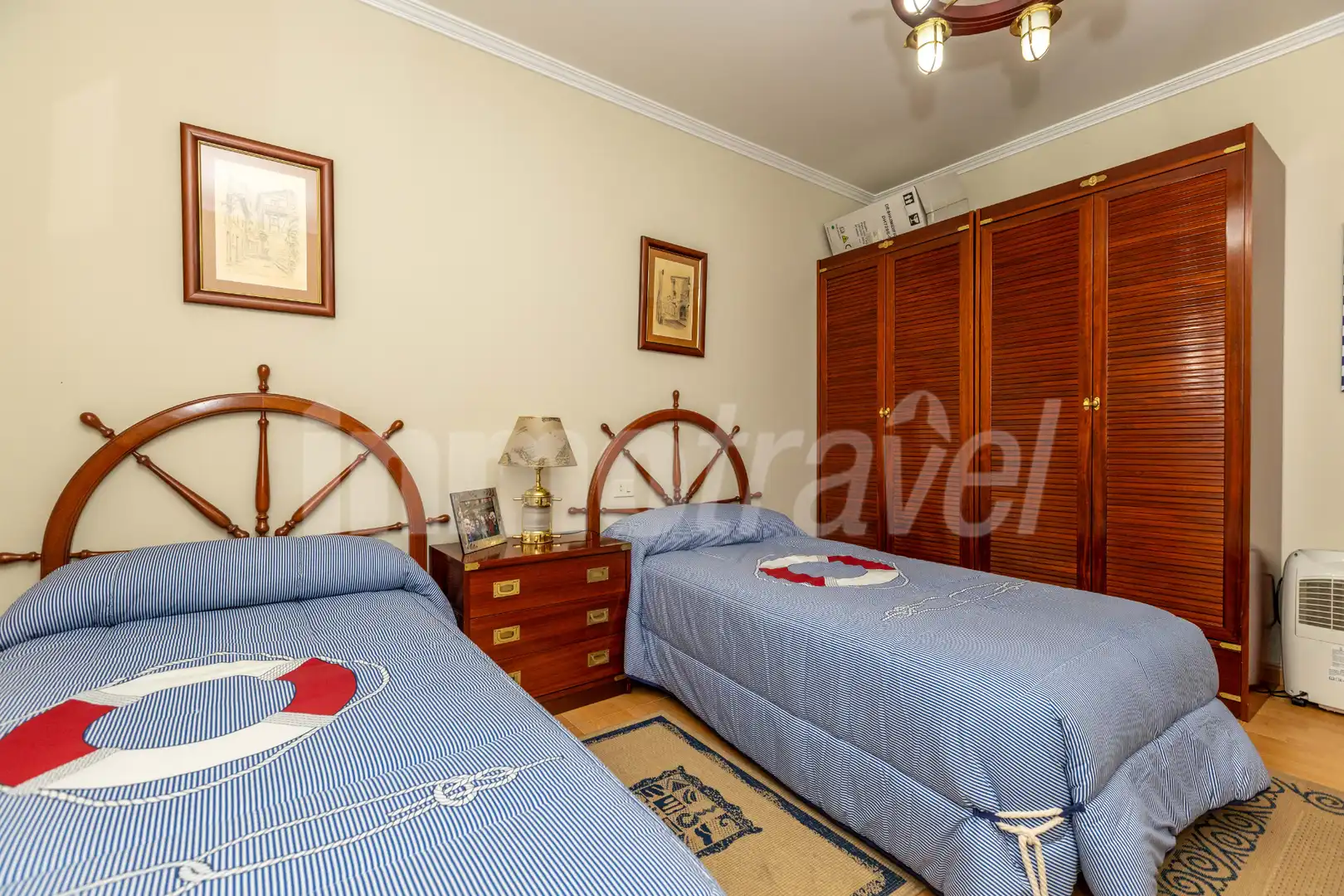 Schlafzimmer von Wohnung zum Verkauf in Sanxenxo mit Privatgarten, Terrasse und Möbliert
