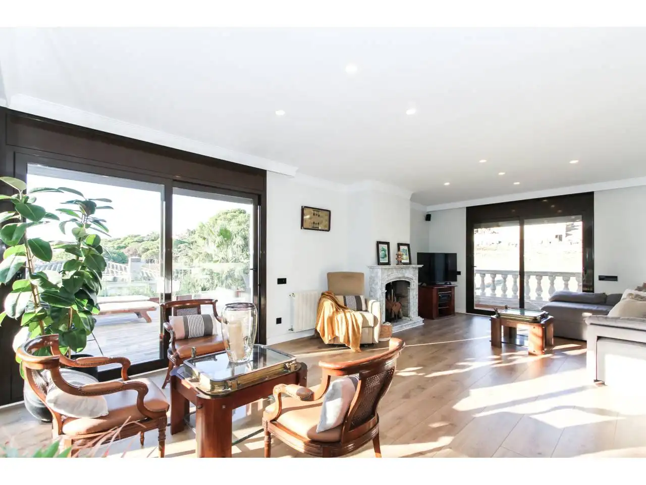 Sala de estar de Casa o chalet en venta en Lloret de Mar con Aire acondicionado, Calefacción y Jardín privado