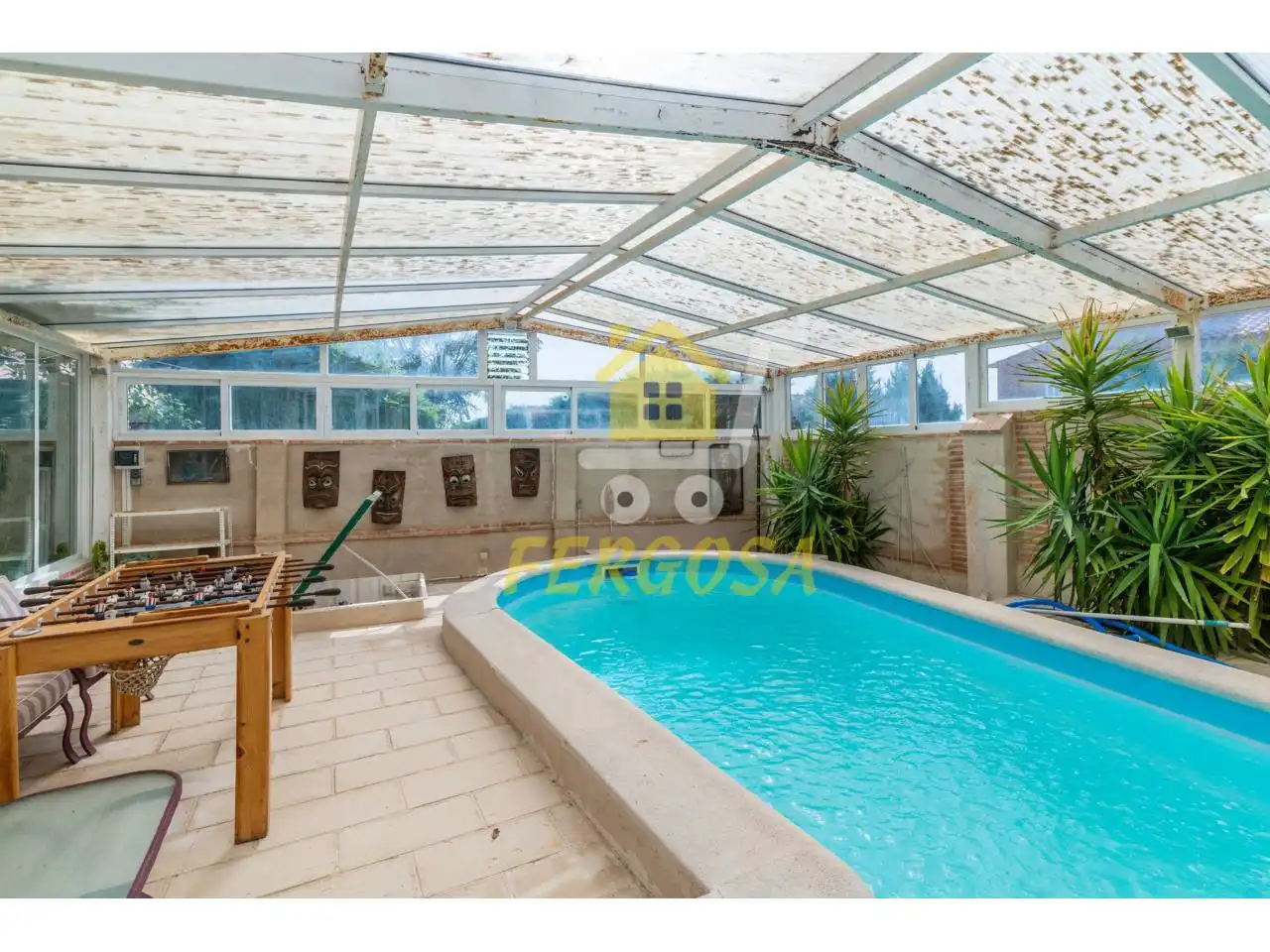 Piscina de Casa o xalet en venda en Cobisa amb Calefacció, Jardí privat i Terrassa