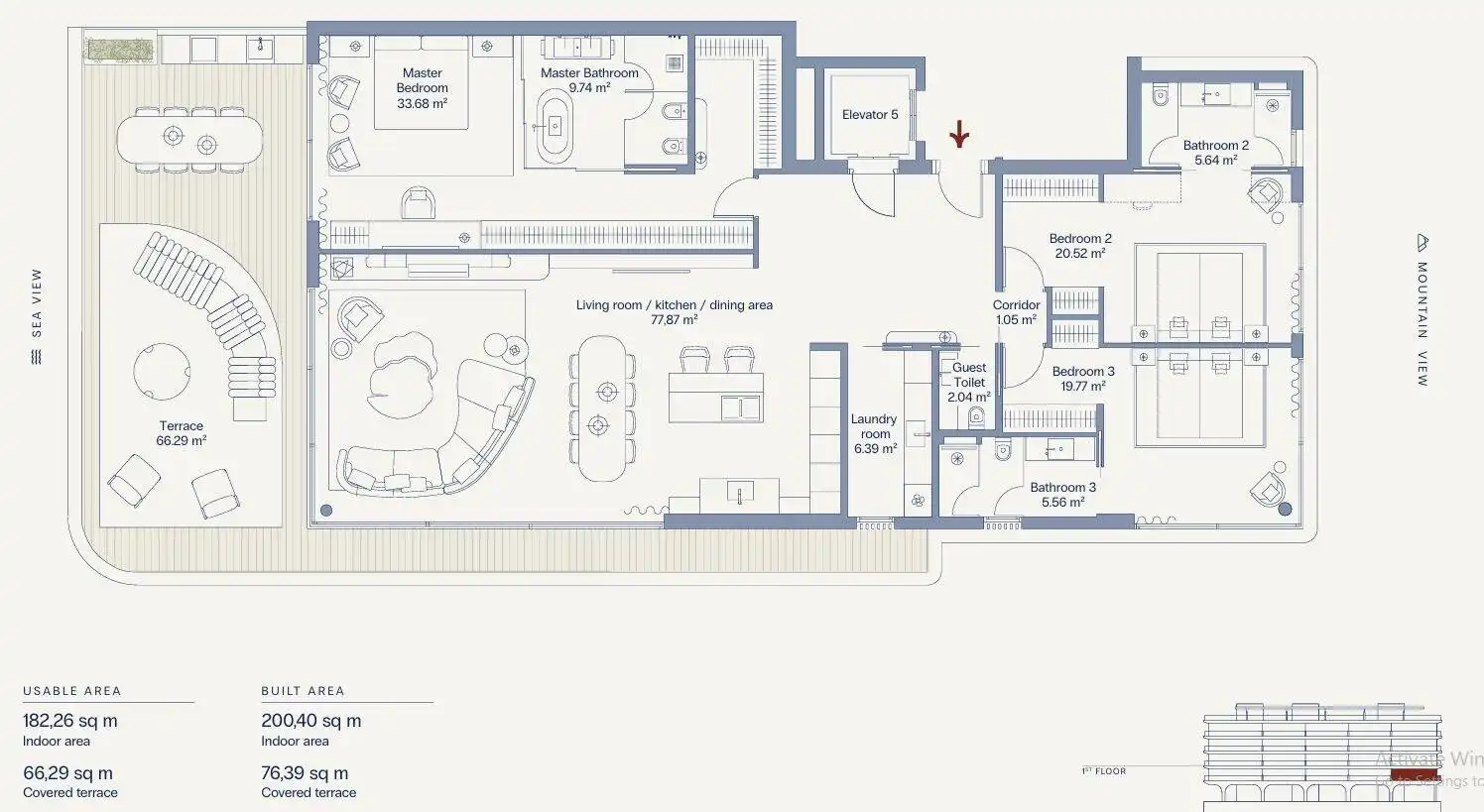Apartment with lift for sale in Punta Plata, imagen 24