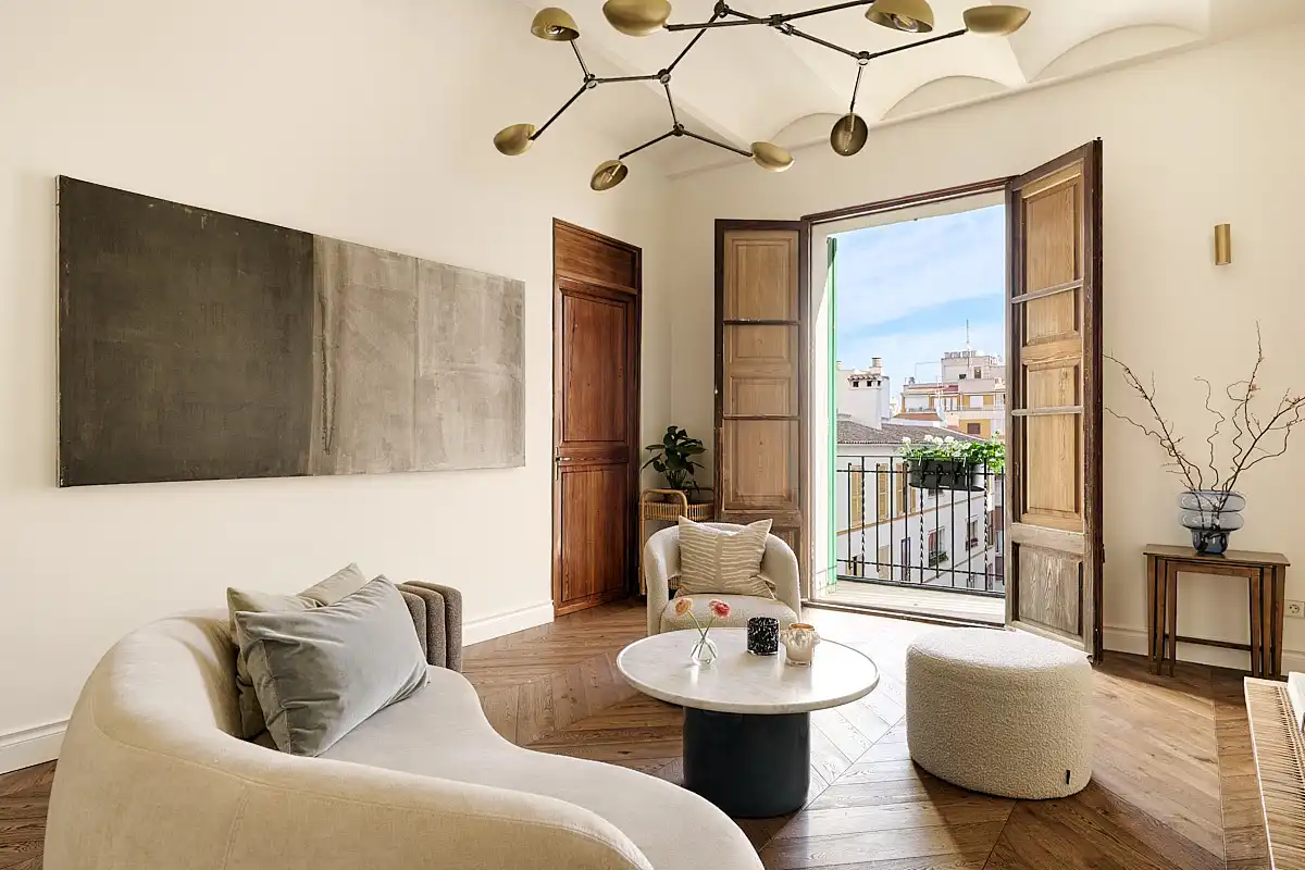 Sala d'estar de Apartament en venda en  Palma de Mallorca amb Aire condicionat, Calefacció i Terrassa