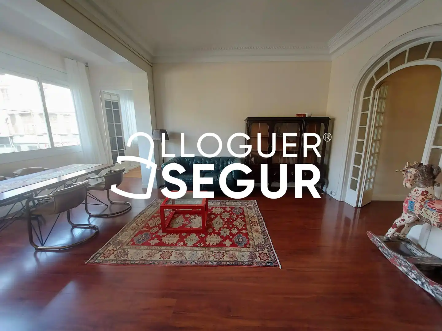 Sala d'estar de Pis de lloguer en Barcelona amb Aire condicionat, Calefacció i Moblat