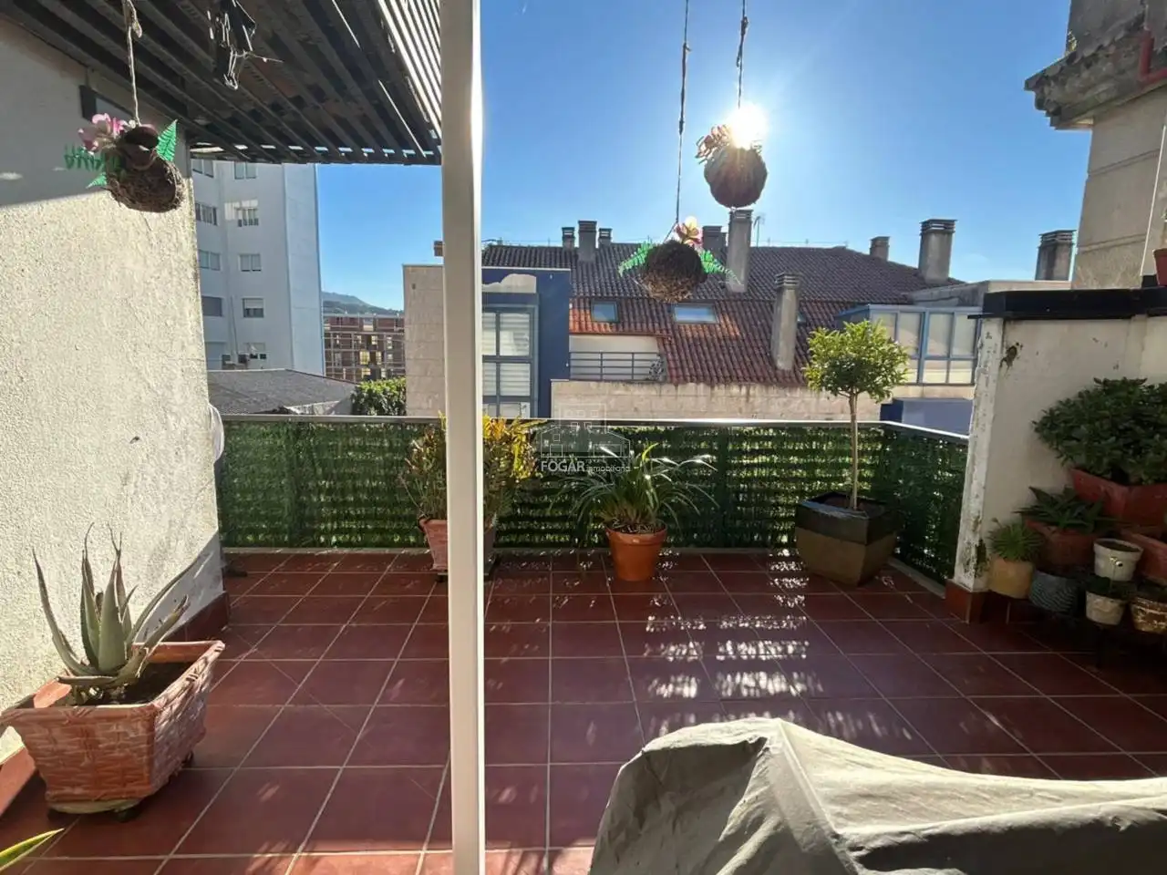Terrace of Flat for sale in Vilagarcía de Arousa  with Heating, Terrace and Balcony
