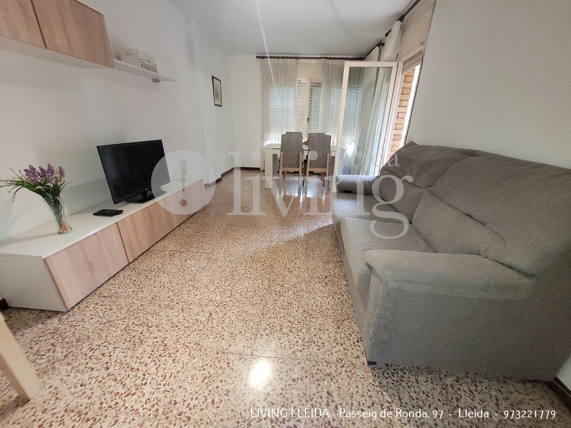 Living room of Flat for sale in  Lleida Capital  with Heating, Furnished and Oven