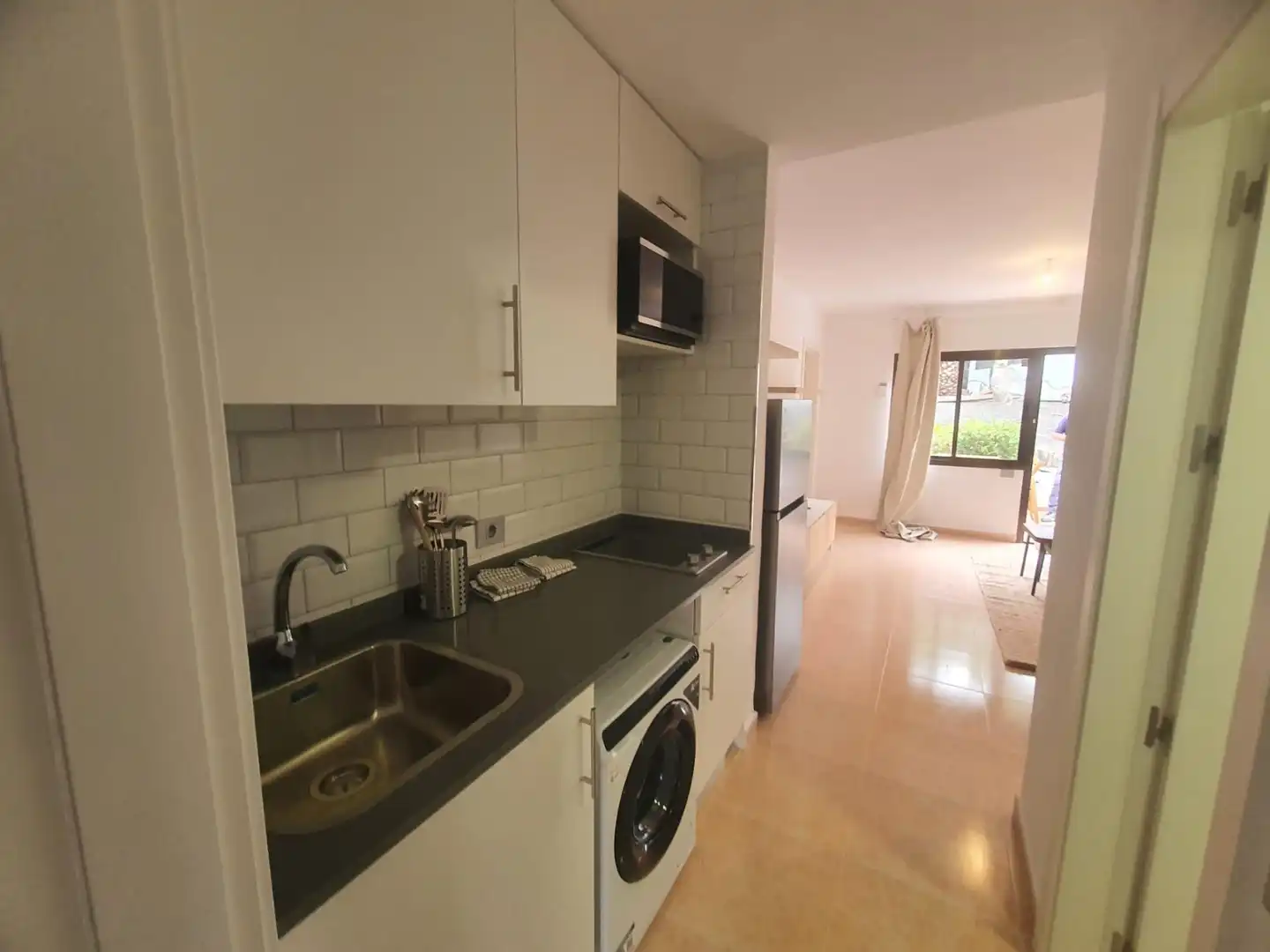 Kitchen of Apartments for rent in La Oliva  with Air Conditioner, Terrace and Furnished