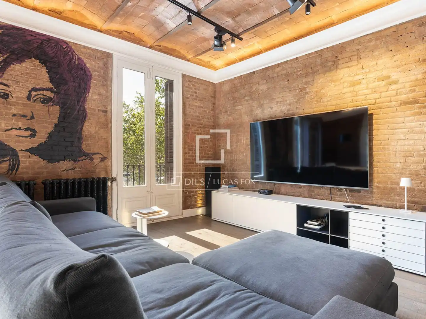 Living room of Flat for sale in Barcelona  with Air Conditioner, Heating and Terrace
