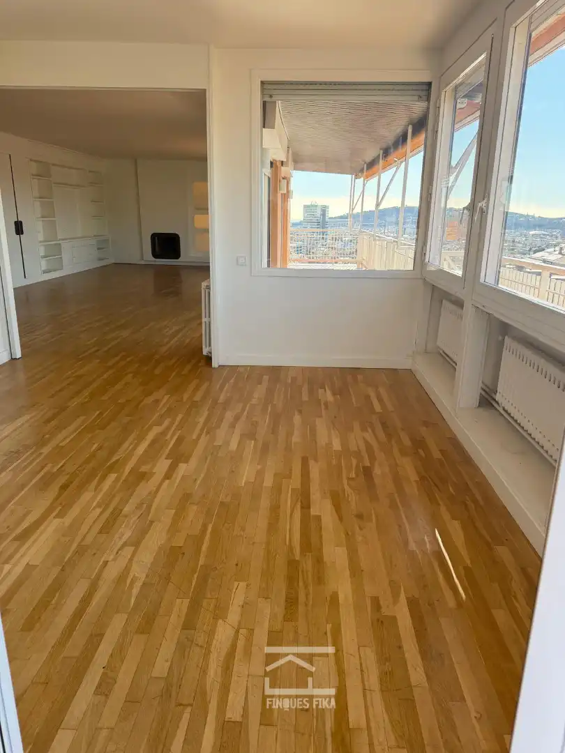 Sala de estar de Ático de alquiler en Barcelona con Aire acondicionado, Calefacción y Parquet