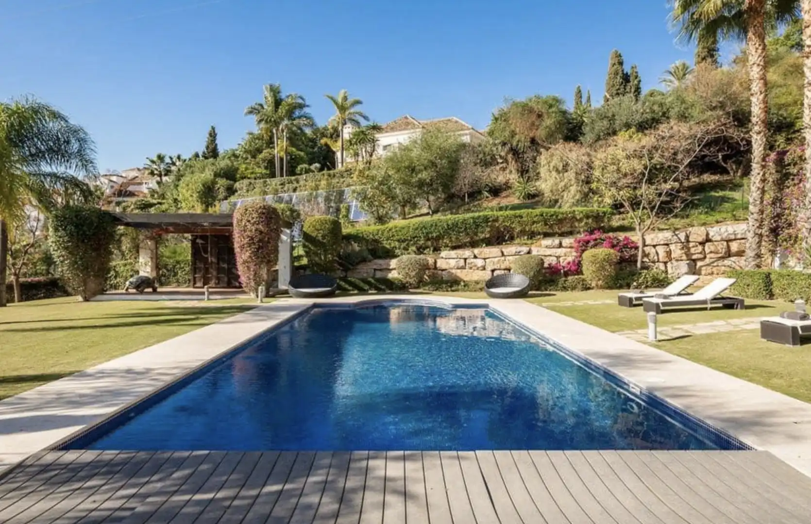 Jardín de Casa o chalet de alquiler en Marbella con Aire acondicionado, Jardín privado y Piscina