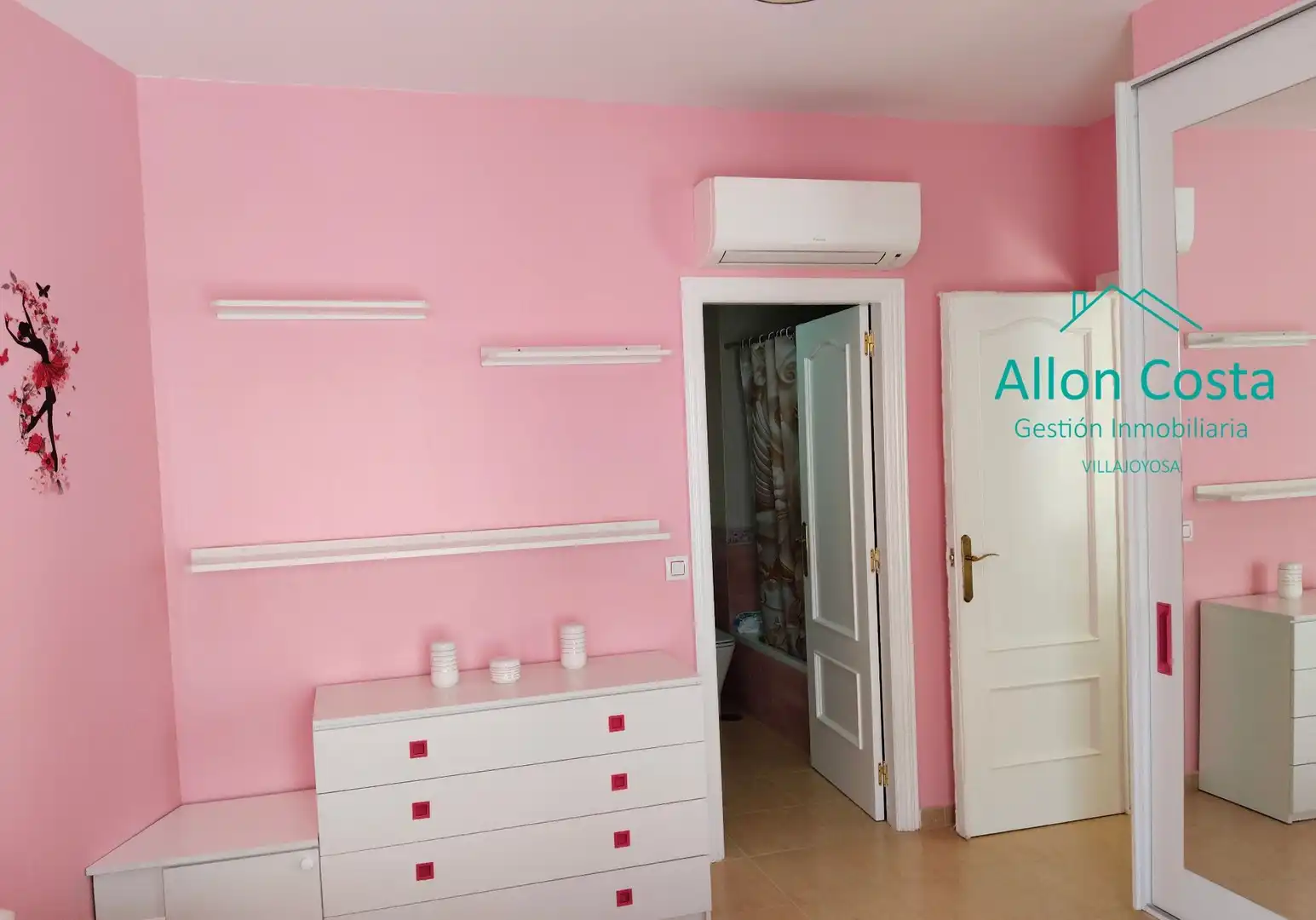 Bedroom of Flat for rent in Altea  with Air Conditioner, Terrace and Furnished