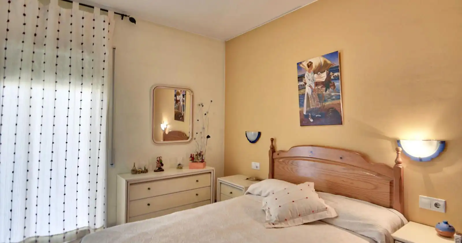 Schlafzimmer von Einfamilien-Reihenhaus zum Verkauf in Palafrugell mit Klimaanlage, Heizung und Terrasse
