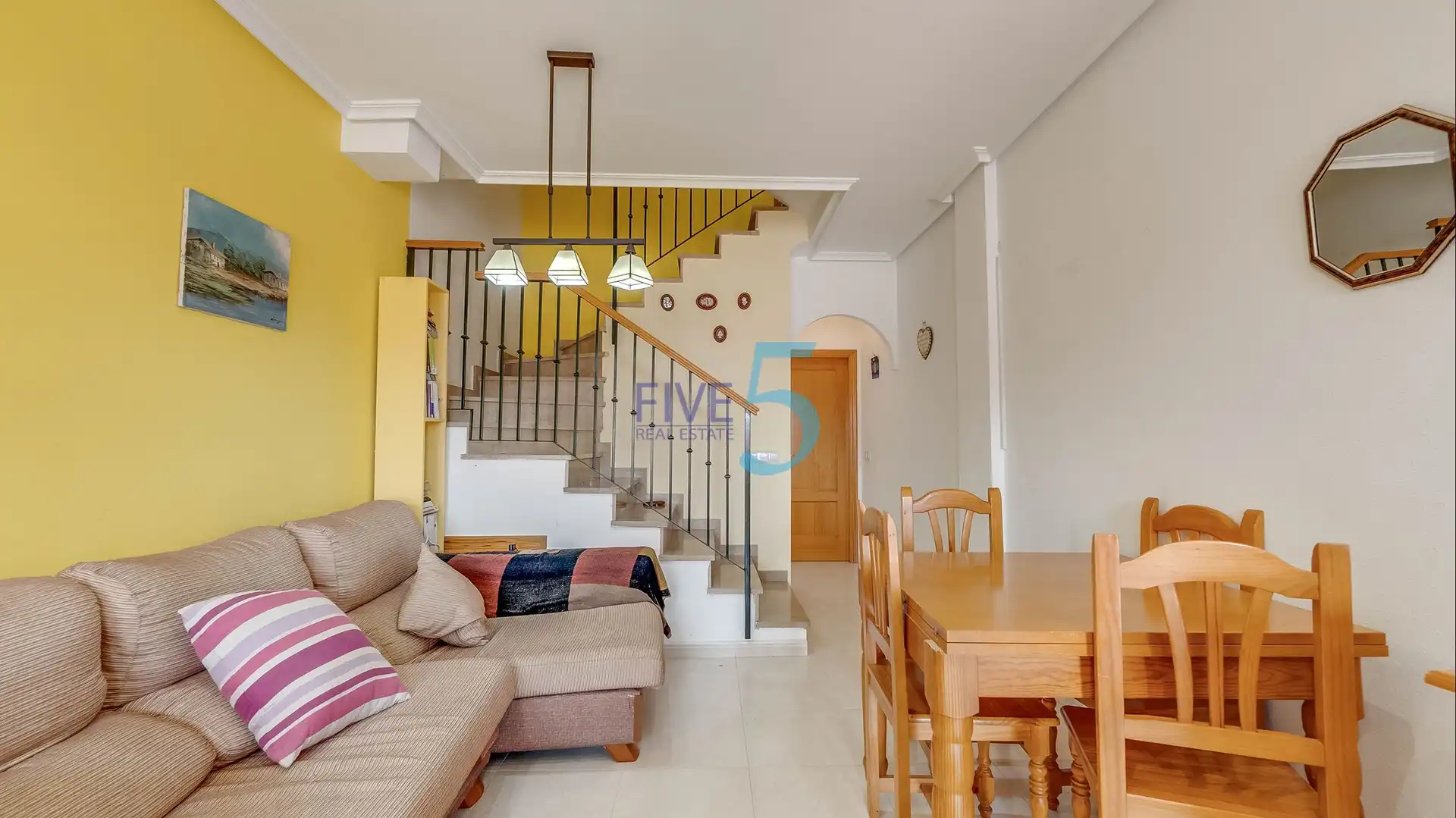 Sala de estar de Casa adosada en venta en Torre-Pacheco con Aire acondicionado, Calefacción y Terraza