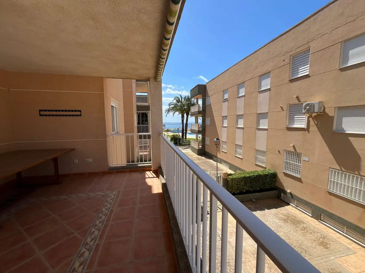 Terrasse von Wohnung zum Verkauf in Pulpí mit Klimaanlage, Privatgarten und Terrasse