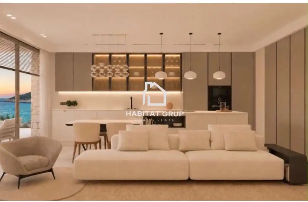 Sala de estar de Piso en venta en Sant Antoni de Portmany con Calefacción, Jardín privado y Terraza