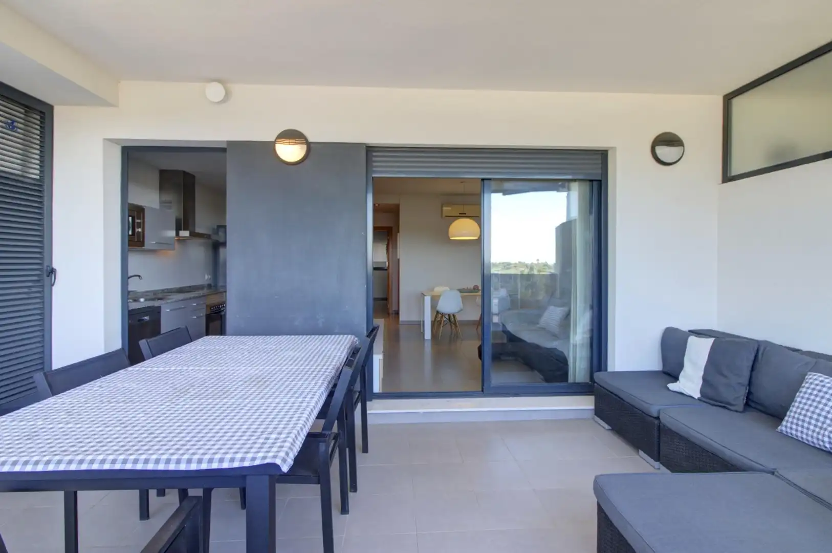 Terrasse von Wohnungen zur Miete in Almenara mit Klimaanlage, Privatgarten und Terrasse