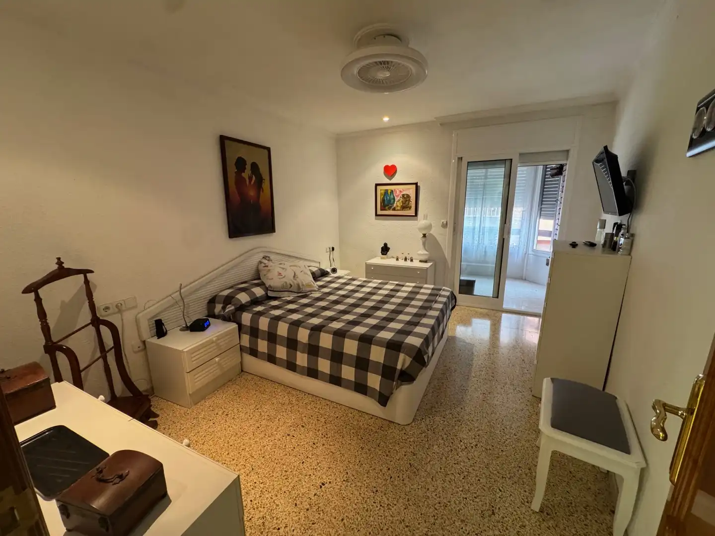 Schlafzimmer von Wohnung zum Verkauf in Valls mit Klimaanlage, Heizung und Möbliert