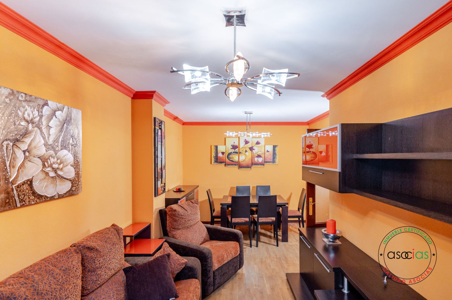 Sala d'estar de Pis en venda en Gijón  amb Calefacció, Parquet i Traster