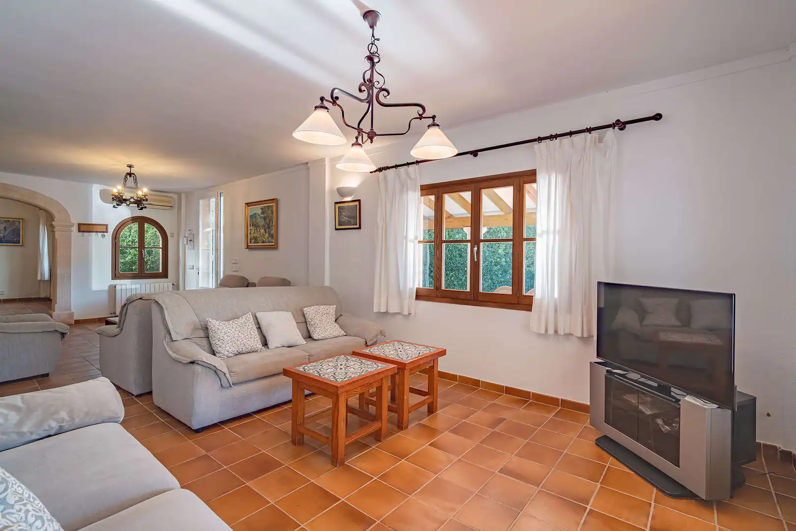 Sala de estar de Casa o chalet en venta en Pollença con Aire acondicionado, Calefacción y Terraza