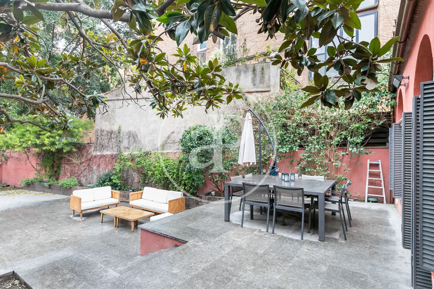 Terrasse von Wohnung zur Miete in Sarrià - Sant Gervasi
