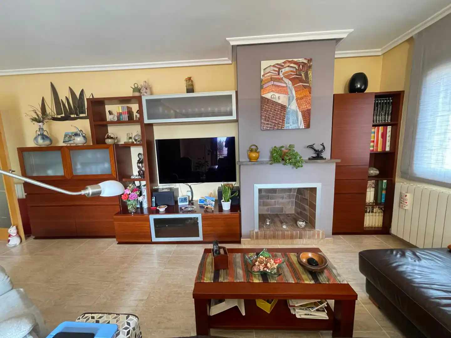 Living room of Detached homes for sale in Santa Coloma de Gramenet  with Air Conditioner, Heating and Terrace