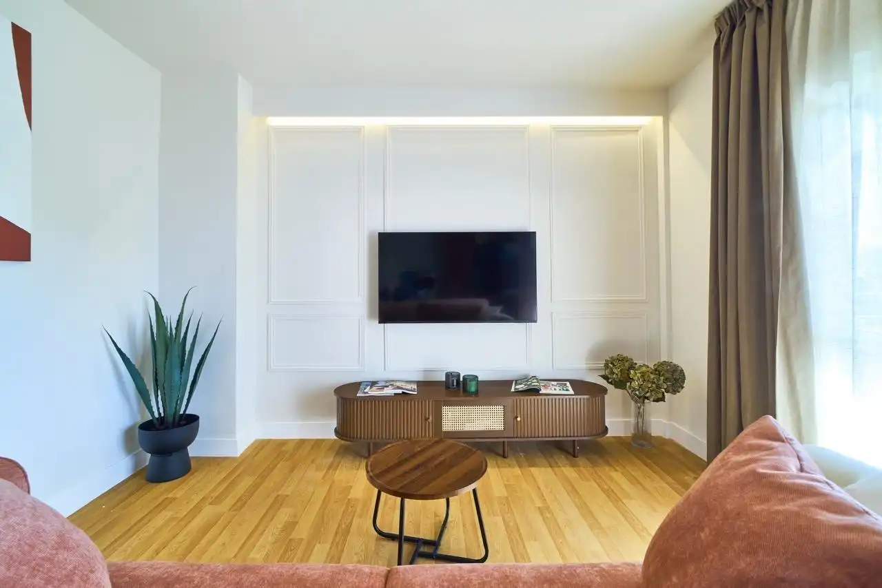 Sala de estar de Apartamento de alquiler en Fuengirola con Aire acondicionado, Terraza y Amueblado