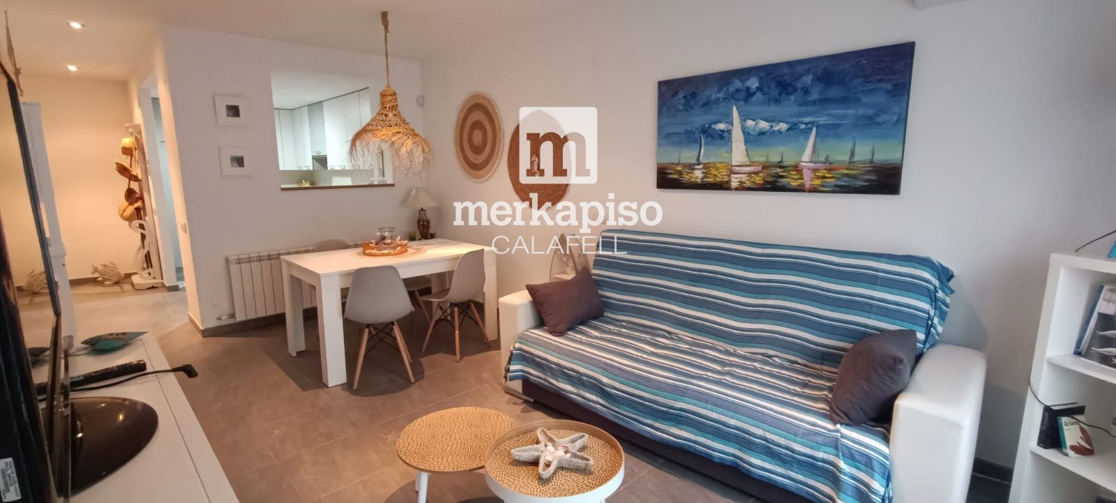Sala de estar de Apartamento en venta en Calafell con Aire acondicionado, Calefacción y Terraza