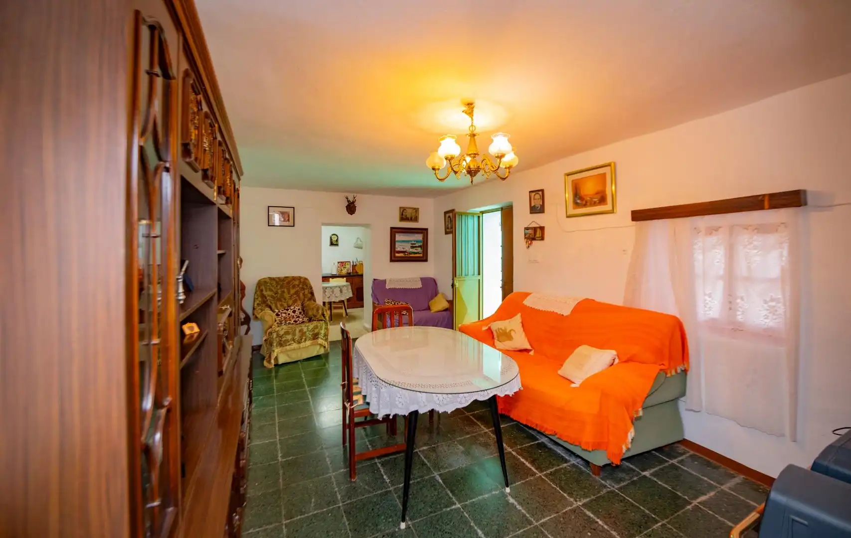 Sala de estar de Finca rústica en venta en Antequera