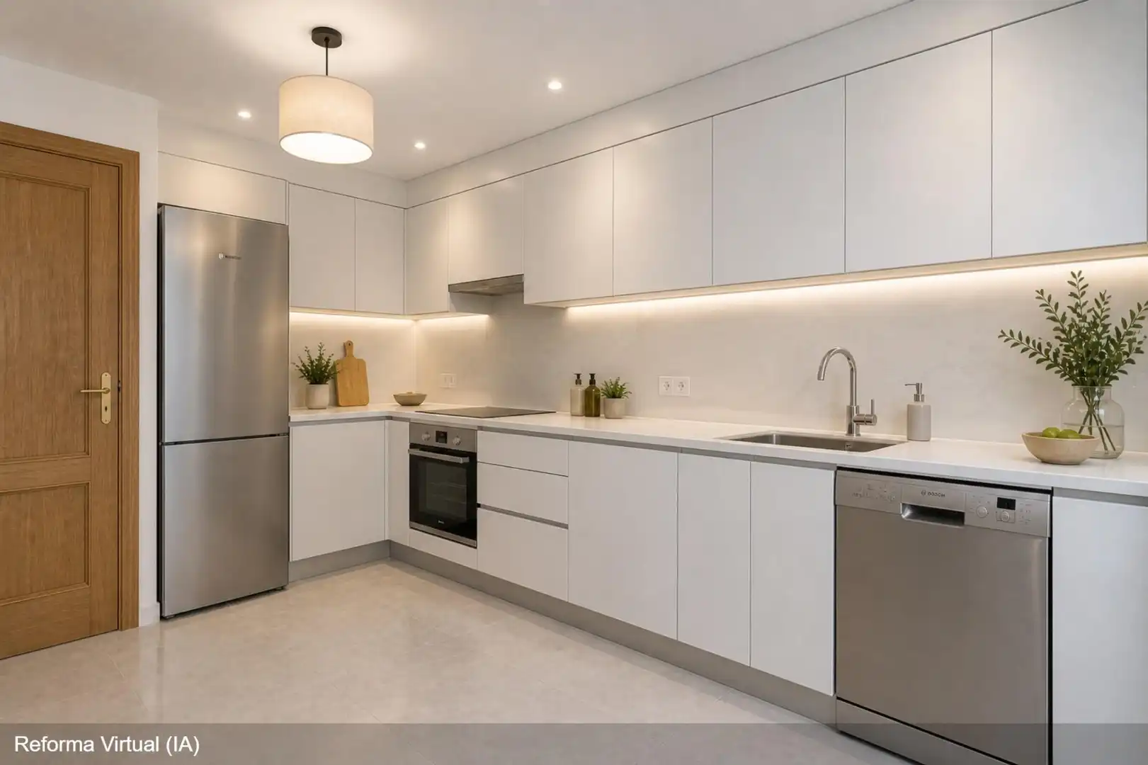 Cocina de Casa adosada en venta en Pozuelo de Alarcón con Calefacción, Jardín privado y Terraza