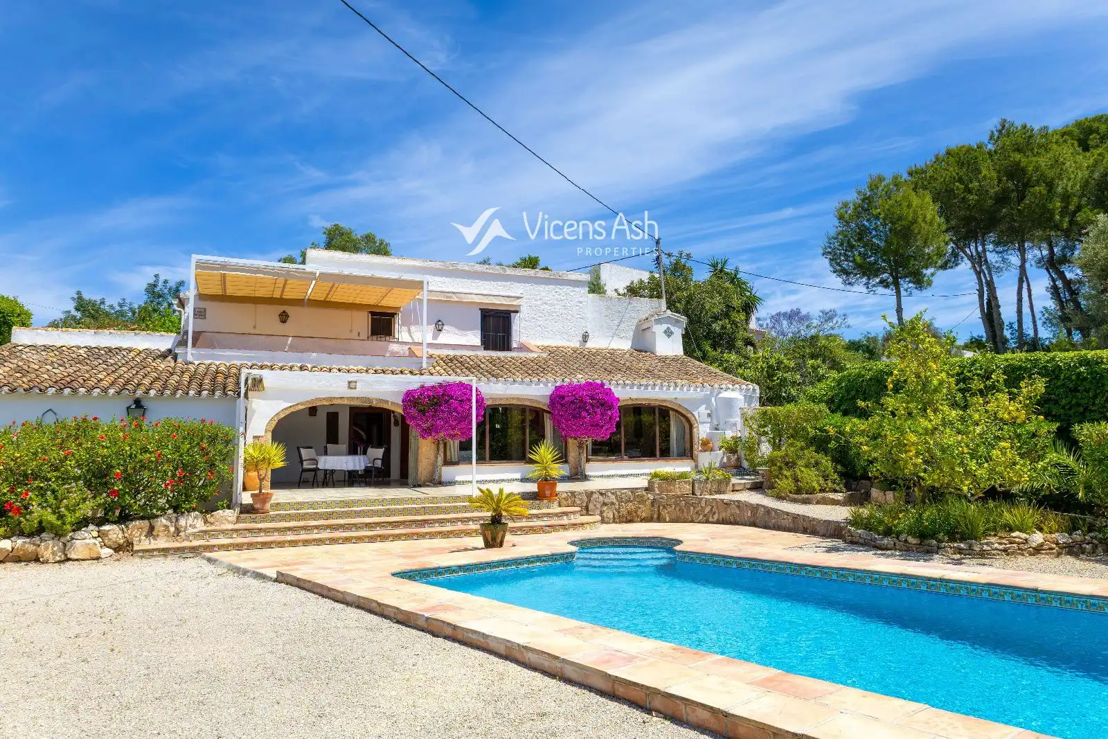 Exterior view of Houses for sale in Jávea / Xàbia  with Storage room, Swimming Pool and Furnished